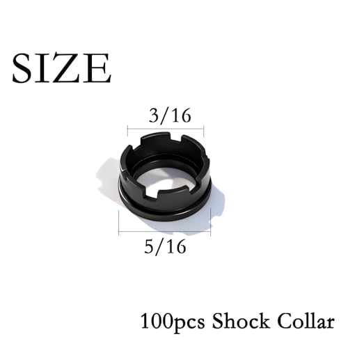 High-Performance Arrowhead Shock Collar O-Rings - Black, 100pcs