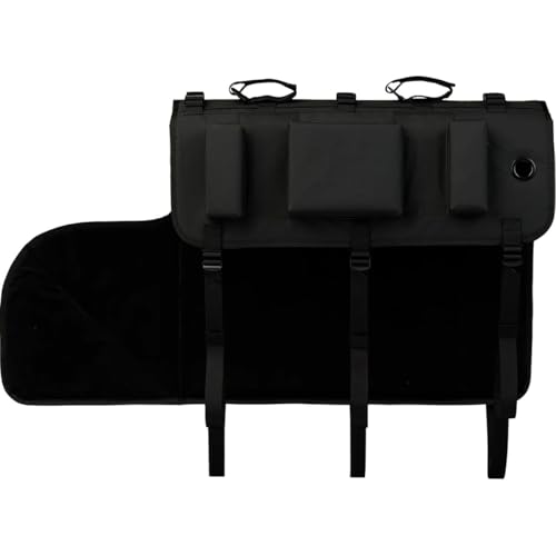 Adjustable 2-Bike Tailgate Pad - Black | Truck Organizer with Foam Protection