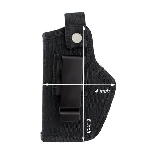 Concealed Carry Pistol Holster - Right/Left Hand - Black 1 Pack