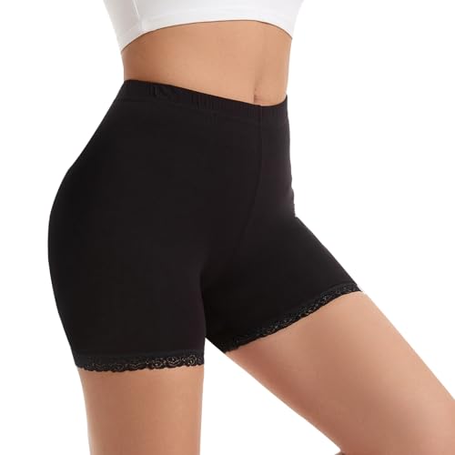 Anti-Chafing Slip Shorts for Women - X-Large Black