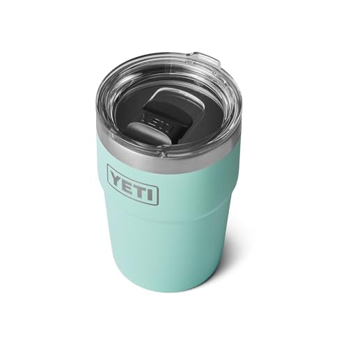 YETI Rambler 16 oz Stackable Tumbler Seafoam - Vacuum Insulated Stainless Steel with MagSlider Lid