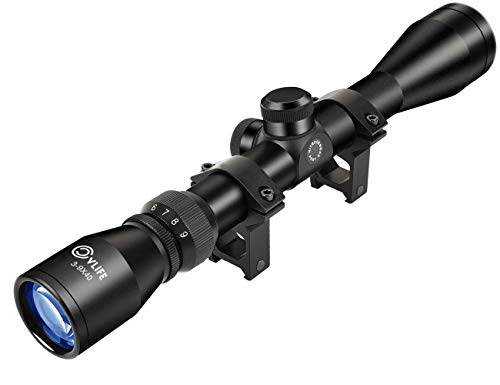 3-9x40 Crosshair Scope with Mounts - R4 Reticle Optics