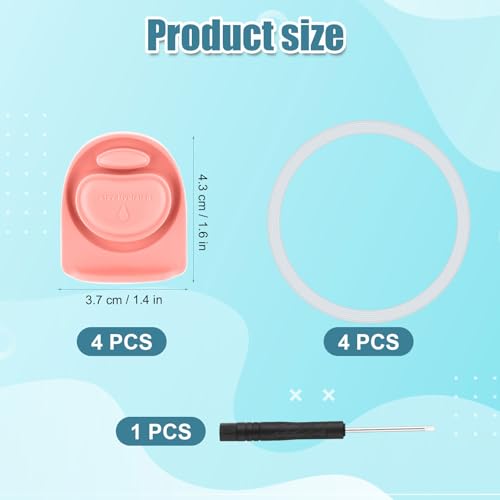 Silicone Replacement Stoppers & Seal Rings for Owala Bottles - 8 Pack