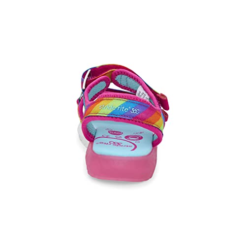 Stride Rite 360 Girls' Sevita Rainbow Sandals - 13 Little Kid Summer Shoes