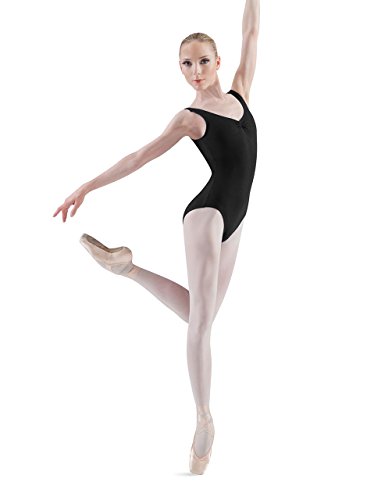 Bloch Adagio Women's Leotard, Small, Black - with Shelf Lining
