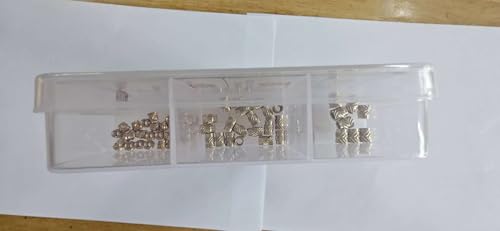 ELCJDZYO 300Pcs Threaded Inserts M2 M2.5 M3 M4 M5 M6 Brass Heat Set Insert for Plastic and 3D Printing Components