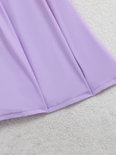 Girls' 2-Piece Tankini Swimsuit with Skirt - Purple Fish, 13-14 Years