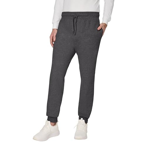Hanes Men's EcoSmart Fleece Joggers Large Smoke Gray 30.5" Lounge Pants
