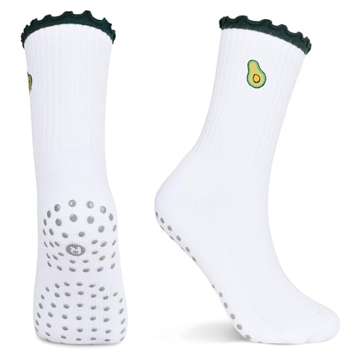 Non-Slip Pilates Socks for Yoga & Barre - US Shoe Sizes 5-11 - Color 4