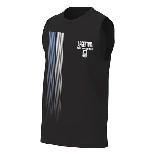 FIFA World Cup 2026 Men's Country Stripe Sleeveless Muscle Tee - Large / Argentina