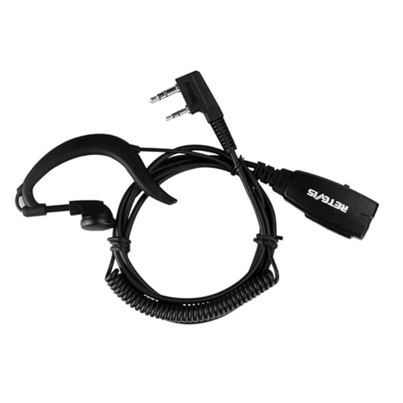 Retevis Hands Free Two Way Radio Headset with Mic, VOX, Coil, G-Type Earhook, for RT22 RT68 RT21 H-777, Compatible with Pxton, Baofeng BF-888S, Kenwood Walkie Talkie, Walkie Talkie Earpiece(2 Pack)
