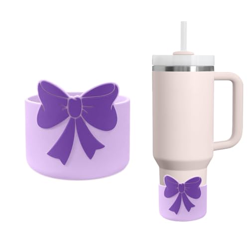 7.5cm Silicone Protective Bottle Boot Sleeve - Purple - Non-Slip Base Cover