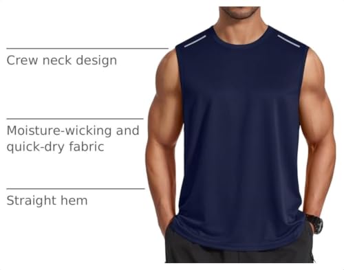 COOFANDY Men's Sleeveless Shirt Quick Dry Workout Tank Top Gym Muscle