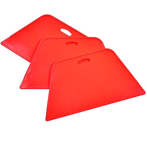 7.5 Inch Wallpaper Smoother Body Filler Spreaders Caulking Tool, Hard Card for Putties, Glazes, Paints, Pack of 3