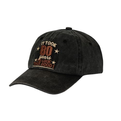 Vintage Birthday Baseball Cap - It Took Me 60 70 80 Years - XX-Small-3X-Large