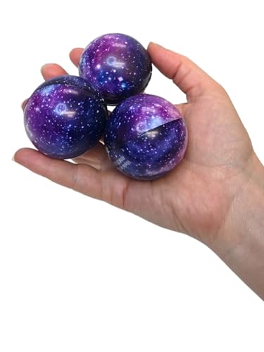 Galaxy Foam Stress Relief Balls - 2" Squeeze Balls (4 Pack)