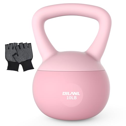 Soft Kettlebell 10 LB - Safe Strength Training with Non-Slip Grip