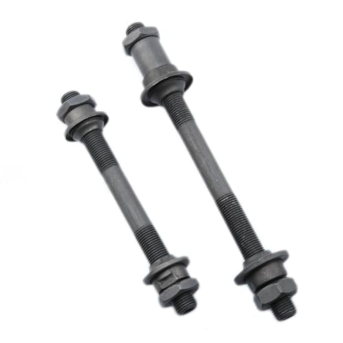 Bike Hub Axle Set - 108mm Front & 145mm Rear, Steel Construction
