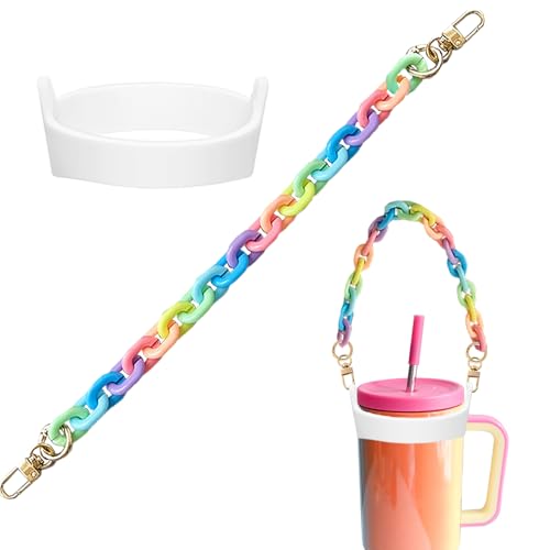 Water Bottle Holder with Strap - 2 Pcs Set, Colorful Carrier for 8-40oz Bottles