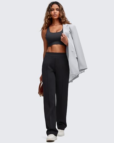 G4Free Smoofit Women's Straight Leg Sweatpants with Pockets High Waist