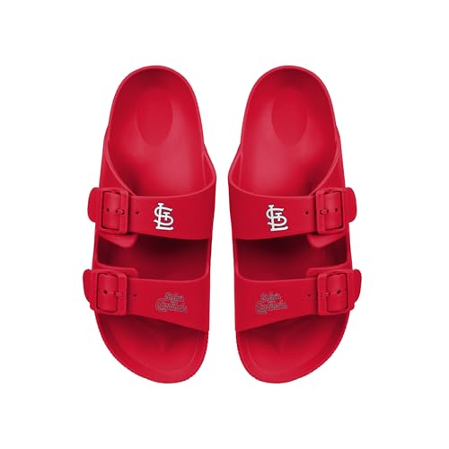 St. Louis Cardinals Women's Double Buckle Slip-On Sandals - Large