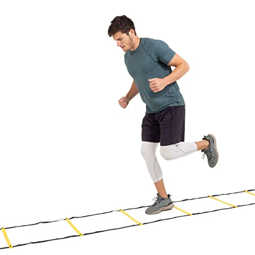 Speed Agility Ladder - 8 Rung for Training & Workouts with Carry Bag