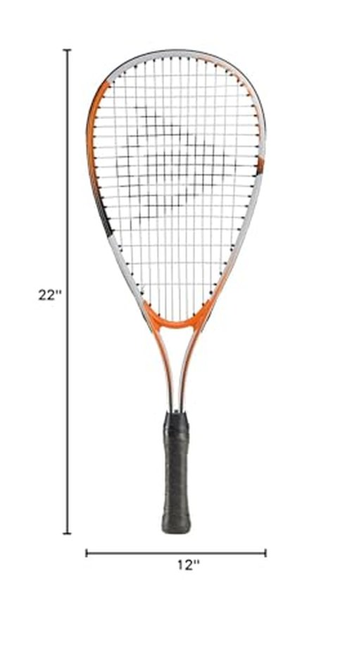 Dunlop Sports Fun Mini Junior Squash Racquet (5-7 Years), Orange/White