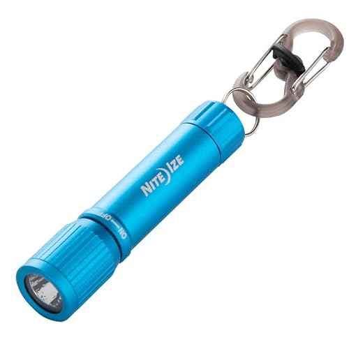 Nite Ize Radiant 100 Keychain Flashlight - Waterproof Mini Keychain Flashlight with Bright 100 Lumen Light - Waterproof Flashlight for Backpacks and Keys - Keychain Flashlight - Blue
