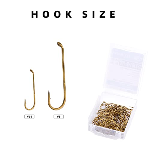 Fly Tying Hooks #14 Ultra Sharp - 100Pcs SF3761-14