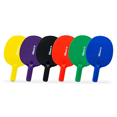 Cannon Sports 6-Color Unbreakable Table Tennis Paddle Set