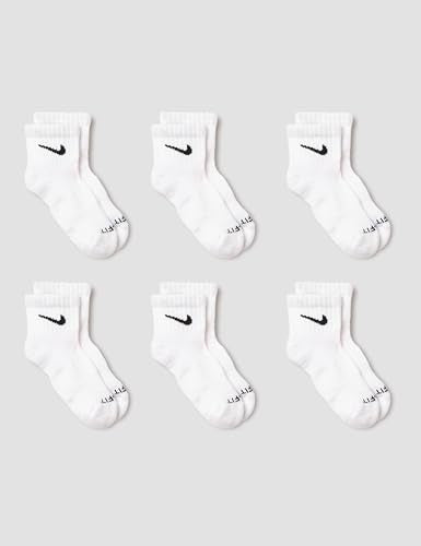 Performance Socks for Kids - 6-Pack - Big Kids / X-Small / White