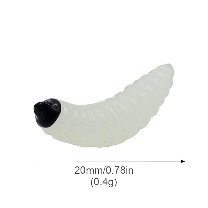 100pcs Soft Silicone Fishing Worm Lures - Realistic Bait for Fish