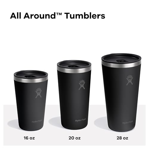 Hydro Flask 20 Oz All Around Tumbler with Press-In Lid - Harbor Blue Insulated Travel Mug