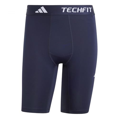 adidas Men’s Techfit Compression Leggings X-Large Ink Black Athletic Bottoms
