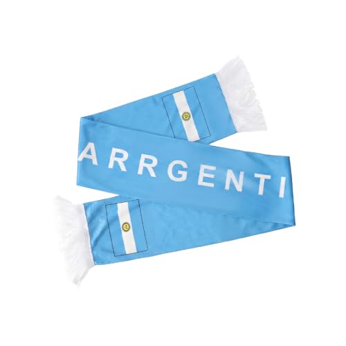 2026 World Cup Soccer Fan Scarf - Argentina, Double-Sided Print