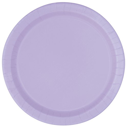 Lavender Round Dinner Plates - 9" Pack of 16 - Premium Quality