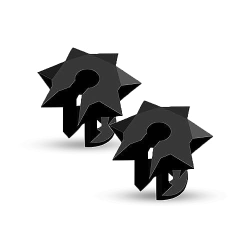 Black Bowmar Archery Nose Button - Extremely Light Weight for Consistent Anchor Point, Two Sizes Included