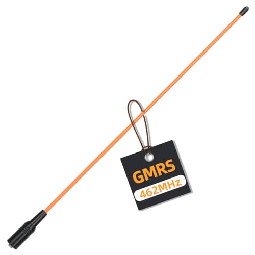 GMRS Antenna 15.3-Inch Whip SMA-Female for Baofeng Radios - Orange