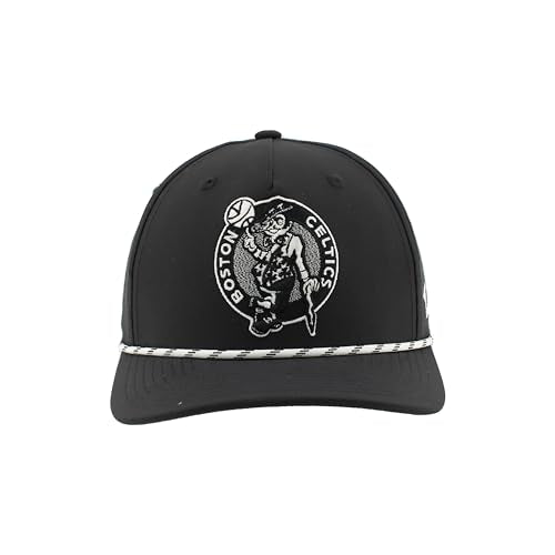 Boston Celtics Snapback Rope Hat - Black, Adjustable Fit