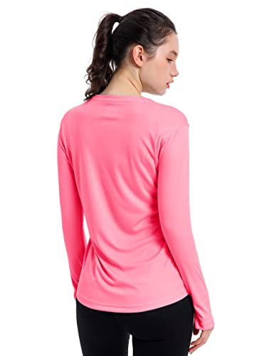 UPF 50+ Long Sleeve Women's Rash Guard Swim Shirt - Athletic Tops