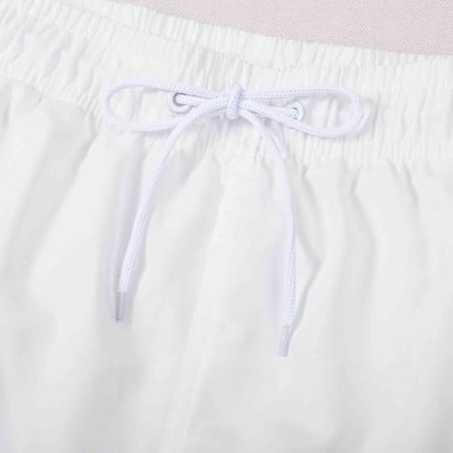 Quick Dry Men's Swim Trunks - 5-Inch Inseam Beach Shorts - Beige, Medium