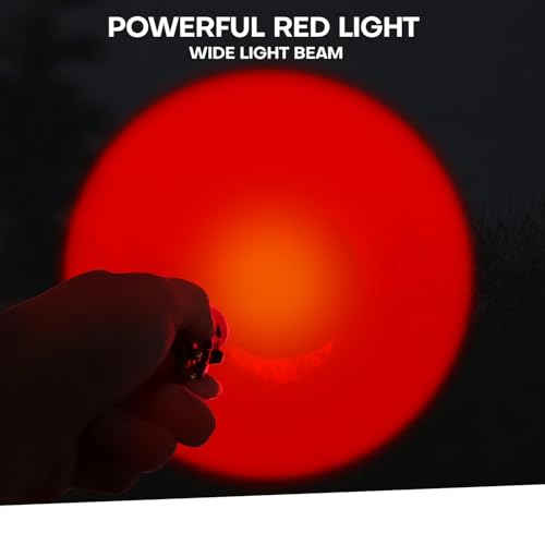 Rechargeable Red Light Flashlight 2 Pack | Single Mode, Black, Outdoor & Reptile Use