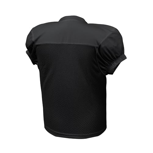 EALER Medium Black Mesh Football Practice Jersey Athletic Sports Uniform