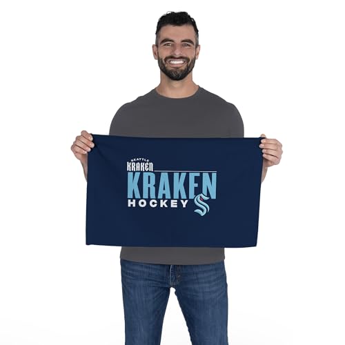 Seattle Kraken NHL Rally Towel - Lightweight Stadium Fan Gear, 15 x 18 Inch