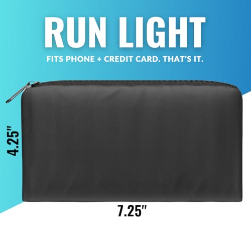 Slim Running Pouch - Hands-Free Waist Pack with Phone & Card Holder