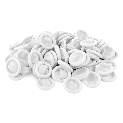 100 Pcs Disposable Latex Finger Cots - Large White Finger Protectors