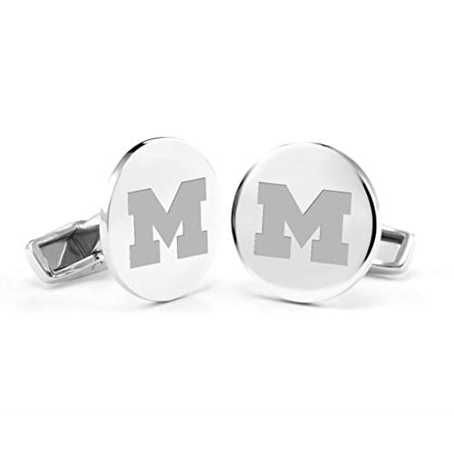 NCAA Sterling Silver Cufflinks - University of Michigan