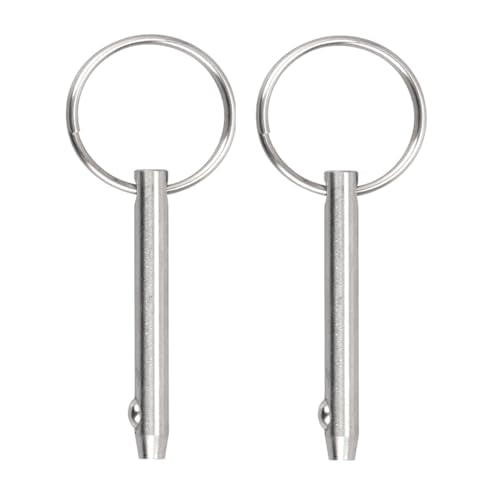 2 Pieces Marine 316 Stainless Steel Quick Release Pins - 1/4"