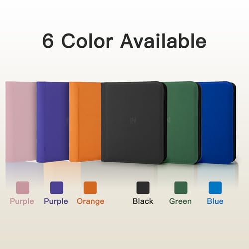 Nocyyert Black 9 Pocket Toploader Card Binder for Trading & Sports Cards