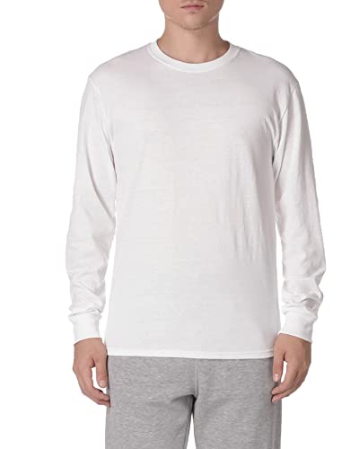 Jerzees Mens Dri-Power Cotton Blend Long Sleeve Tees, Moisture